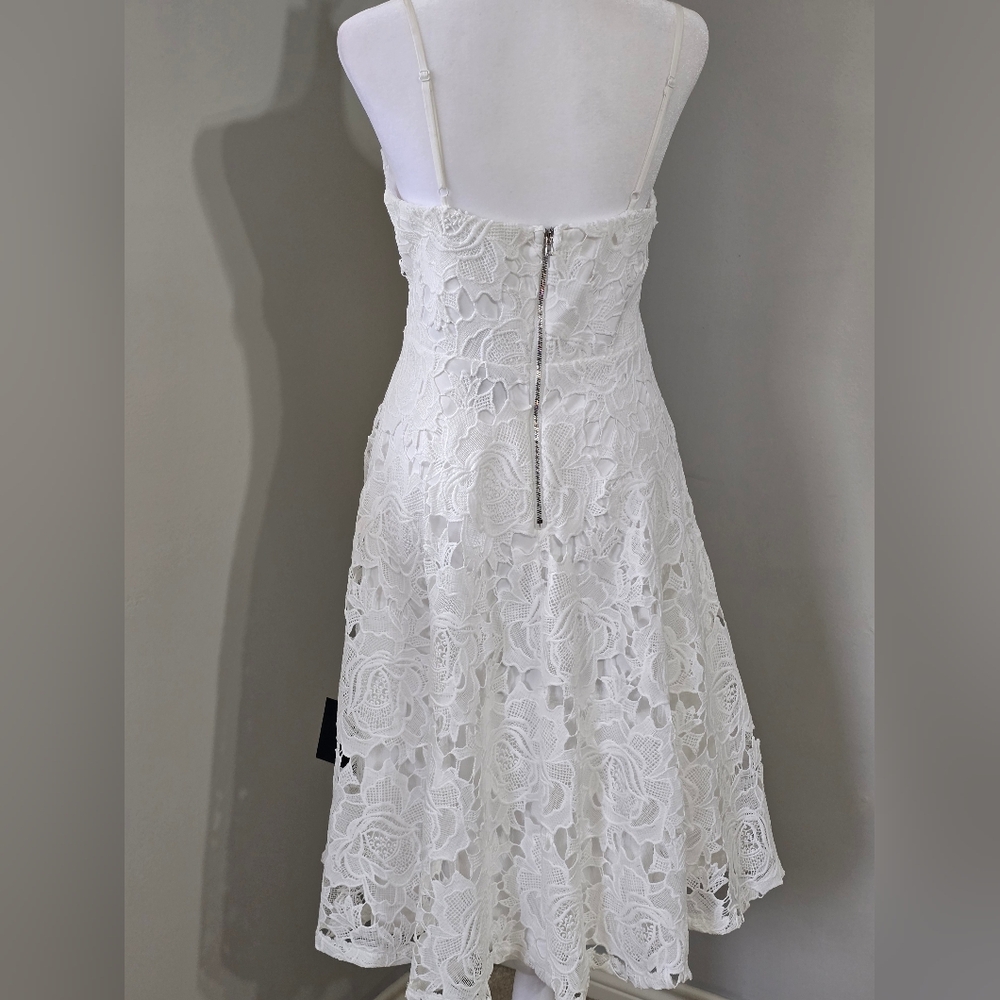Lulu's White Lace Midi Dress - Picture 5 of 12